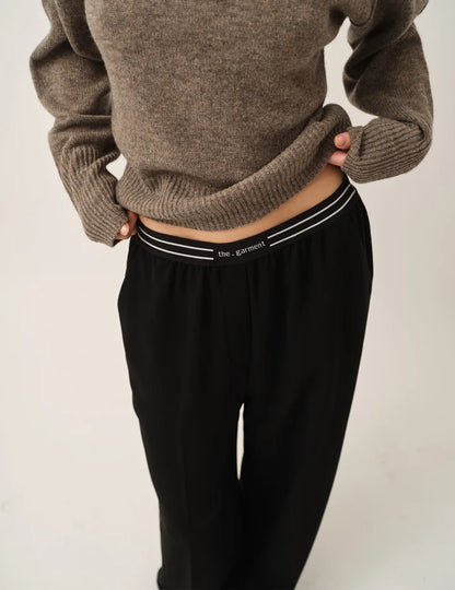 Crepe Logo Pants