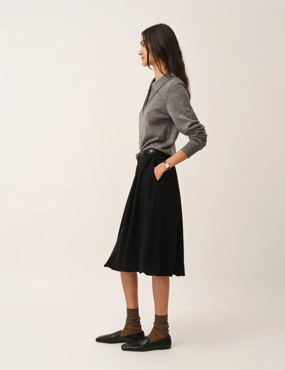 Crepe Balloon Skirt