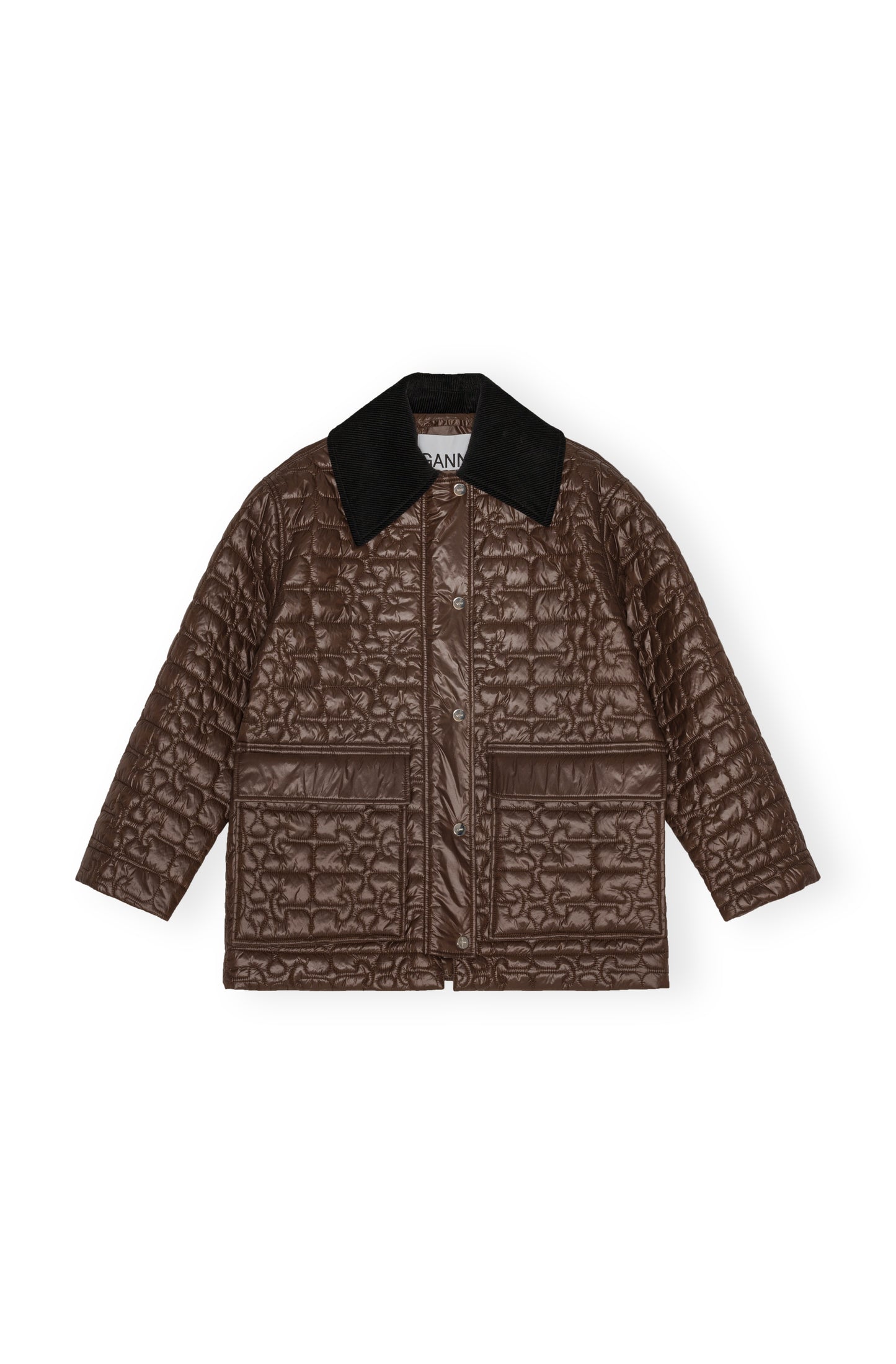 Shiny Quilt Midi Jacket