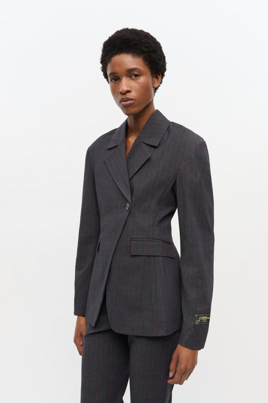 Stretch Stripe Blazer