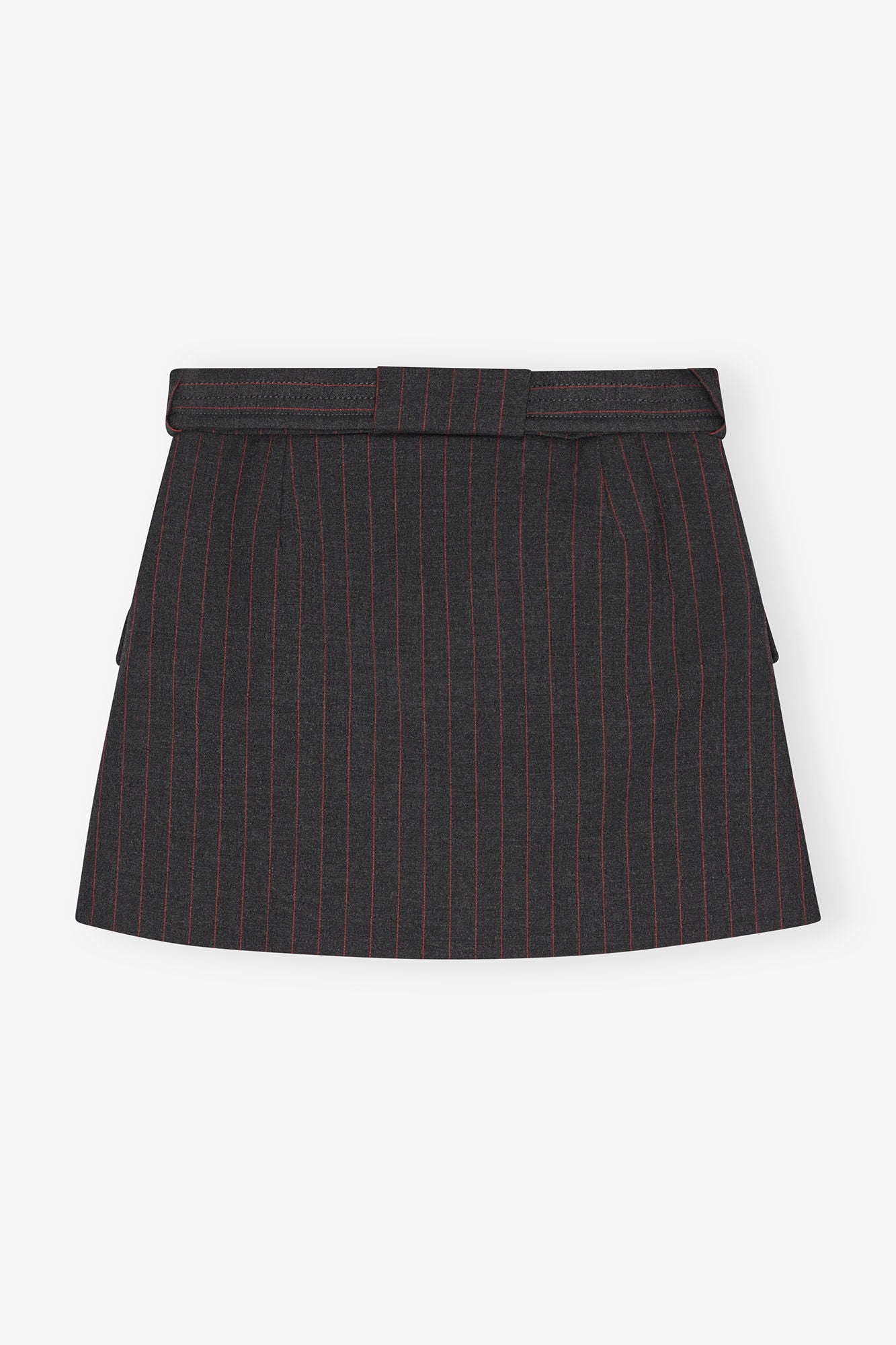 Stretch Stripe Tailoring Mini skirt