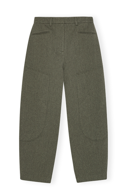 Mouline Suiting Curved Pants