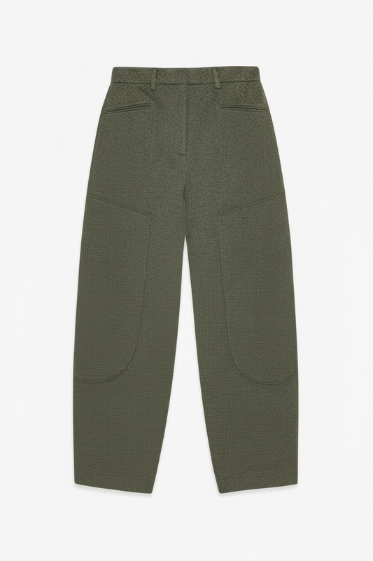 Mouline Suiting Curved Pants