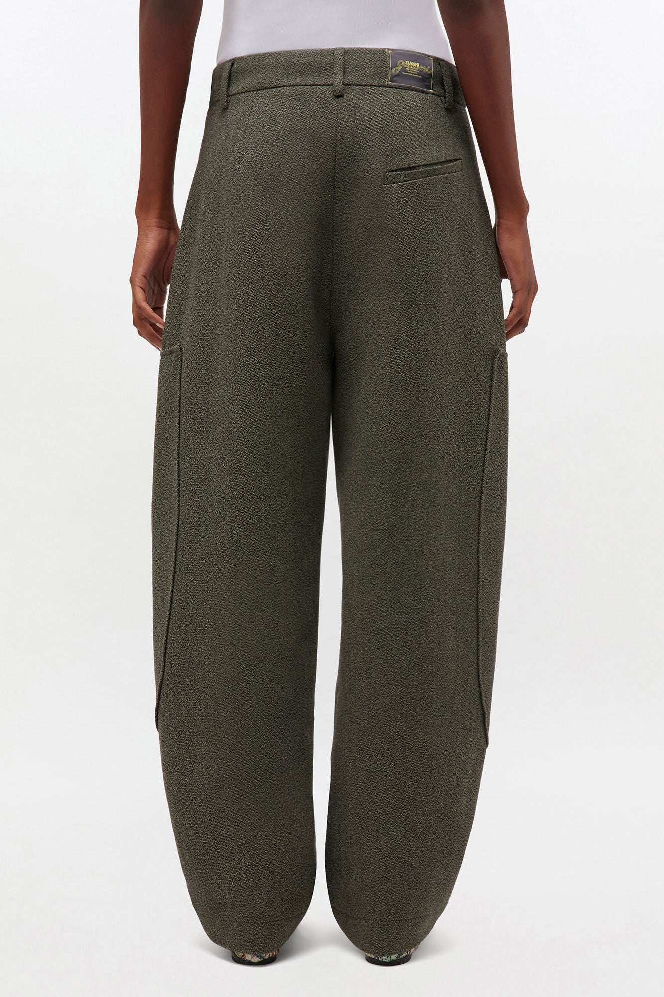 Mouline Suiting Curved Pants