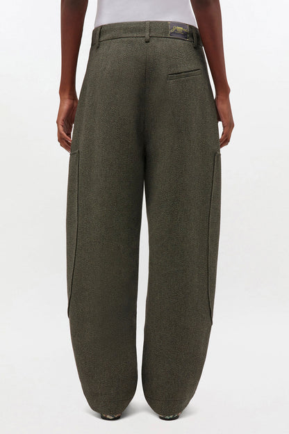 Mouline Suiting Curved Pants