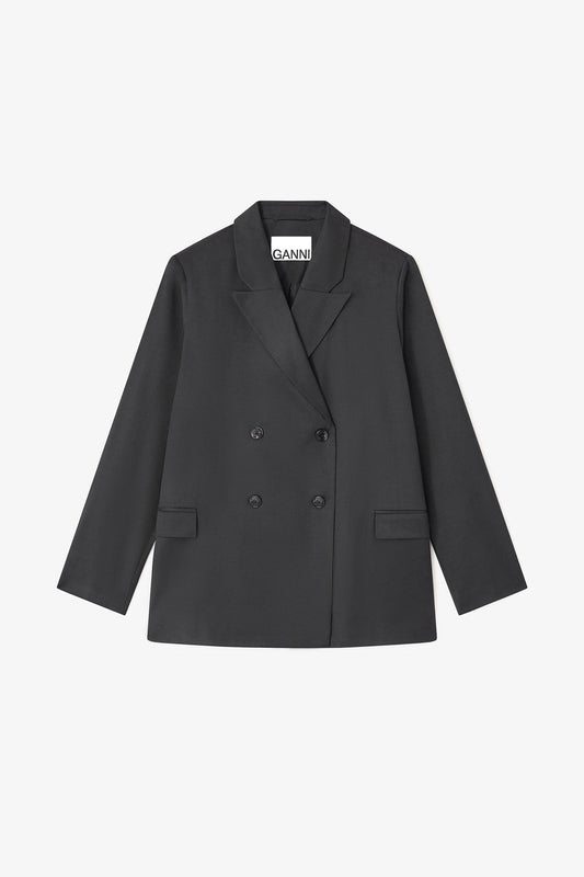 Calendered Wool Blazer