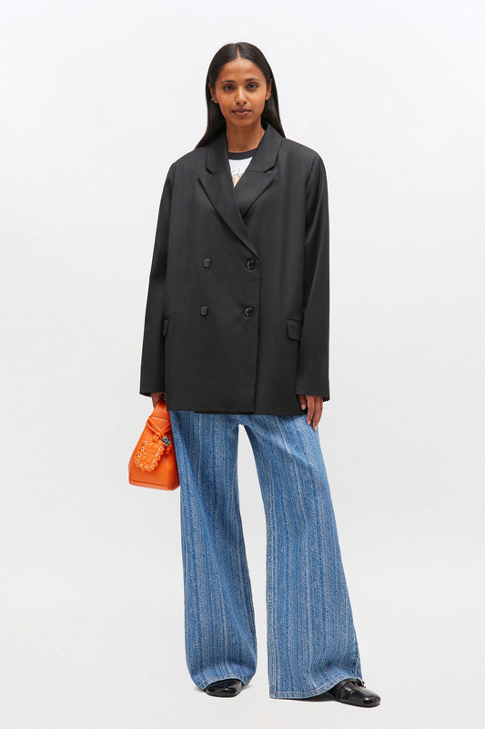 Calendered Wool Blazer