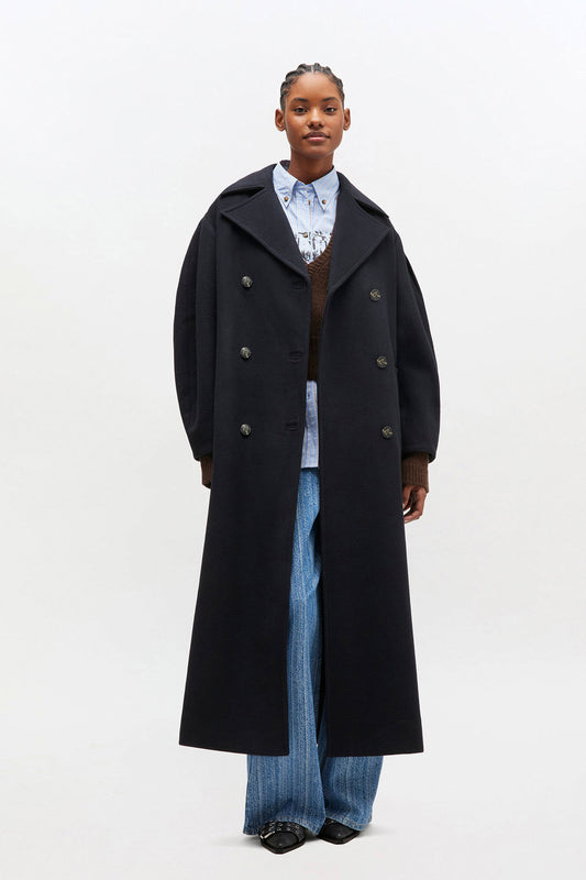 Peacoat Wool Long Coat
