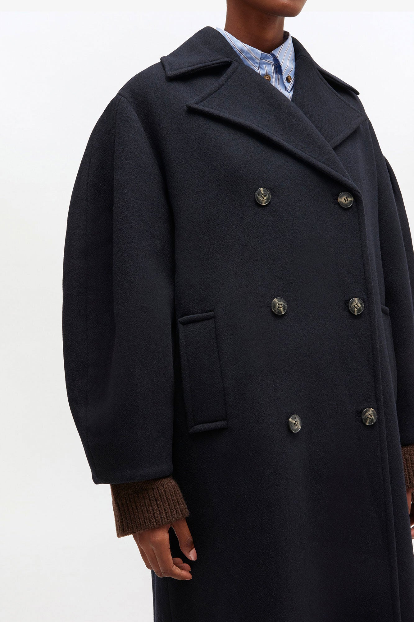 Peacoat Wool Long Coat