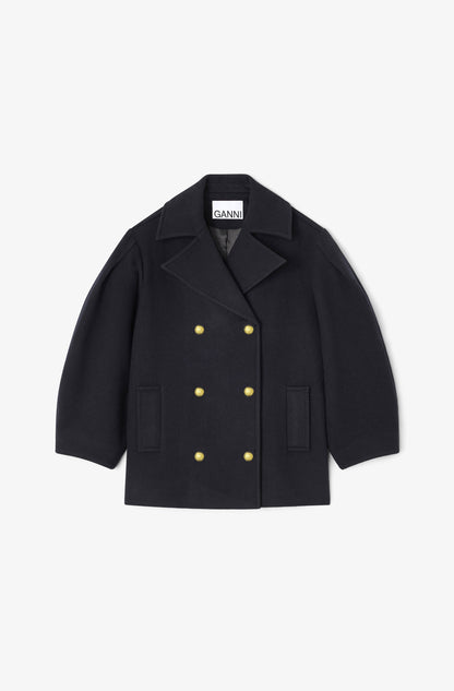 Peacoat Wool Midi Coat