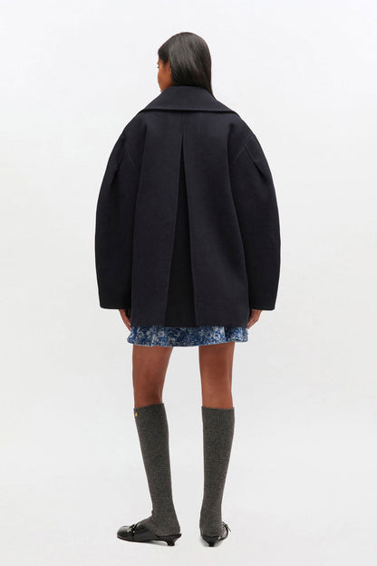 Peacoat Wool Midi Coat