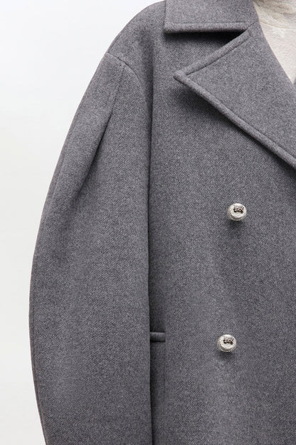 Peacoat Wool Midi Coat