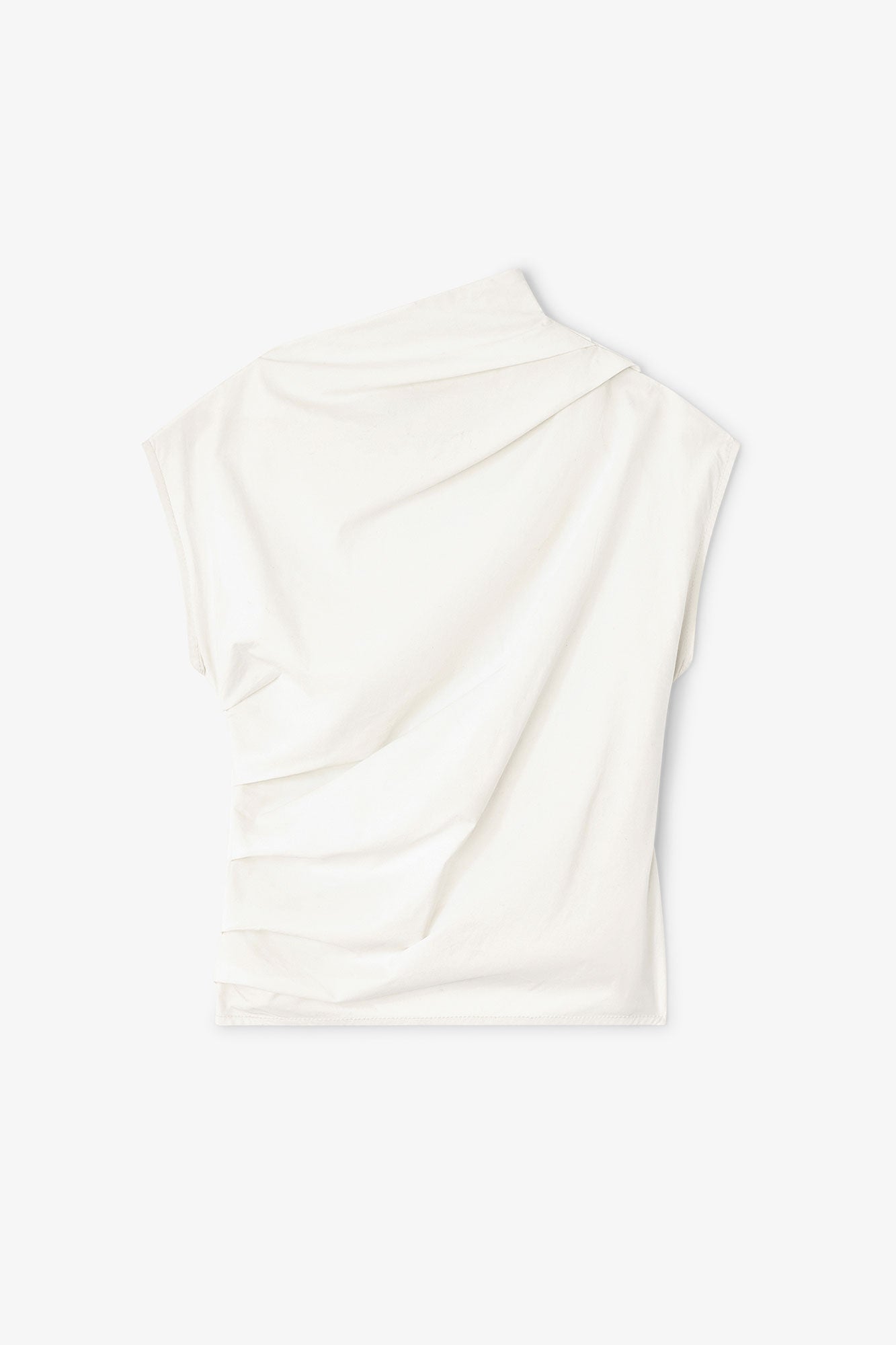 Stretch Cotton Ruched Top