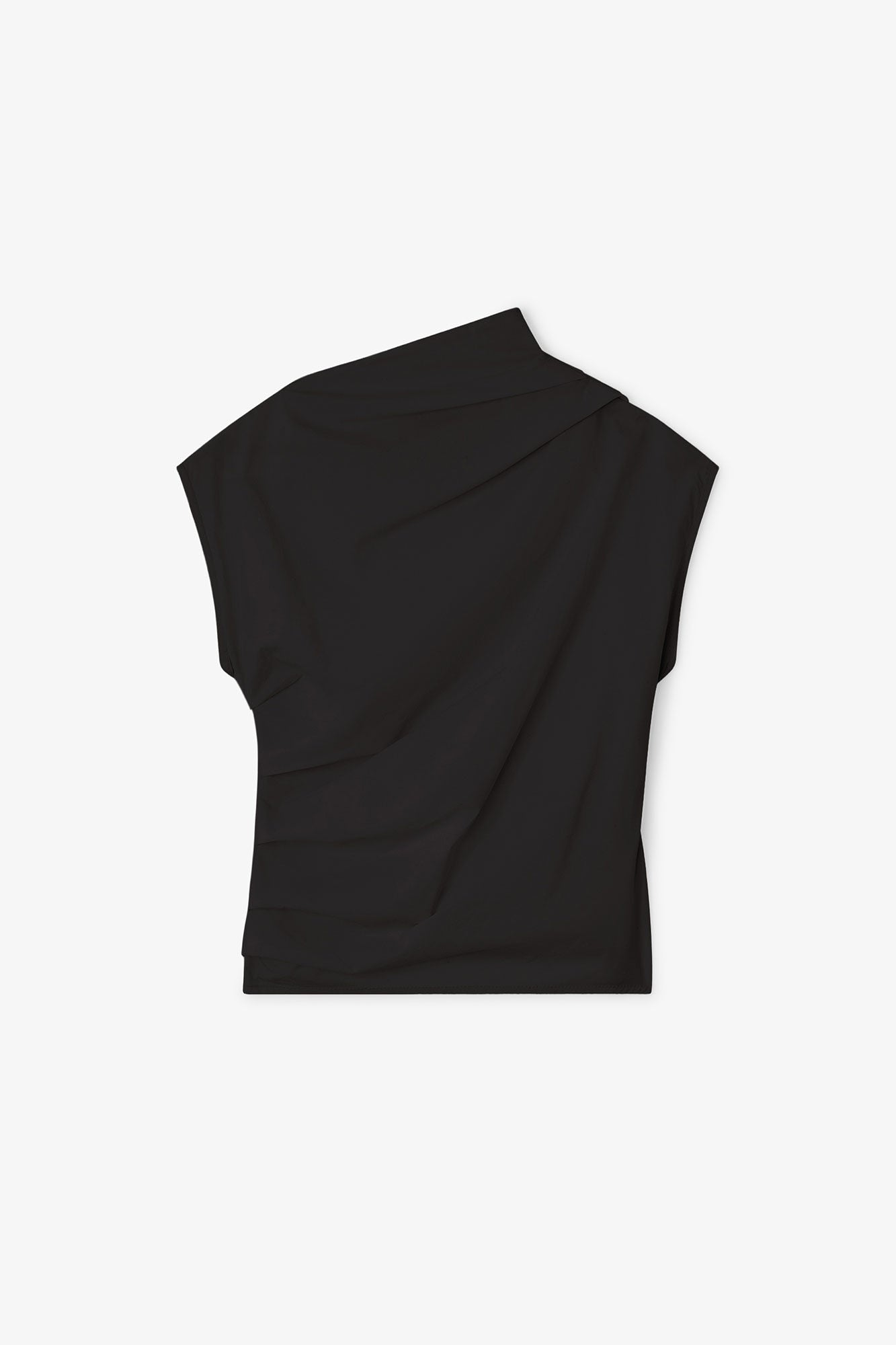 Stretch Cotton Ruched Top