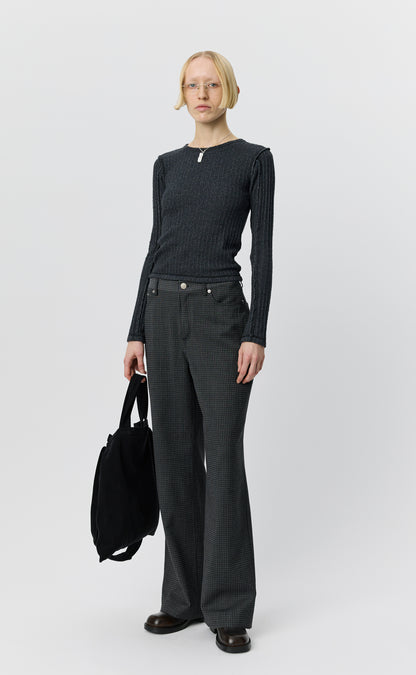 Womens LS Rib Tee