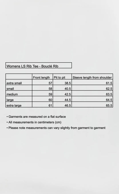 Womens LS Rib Tee