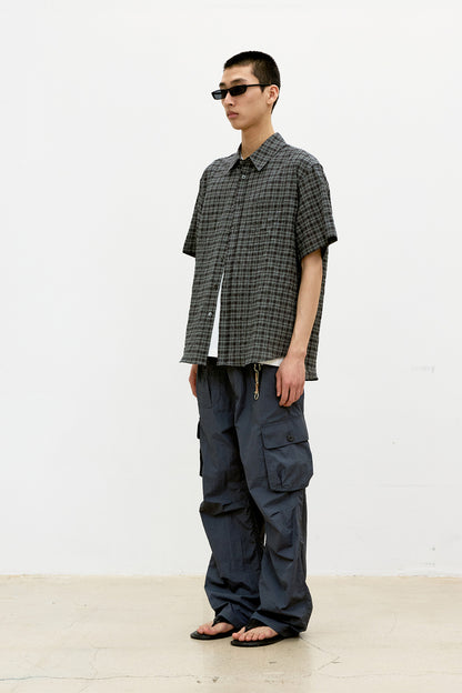 ALTERNATIVE CHECK HALF SHIRT