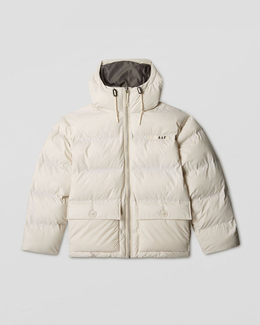 Mountain hooded puffer