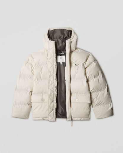 Mountain hooded puffer