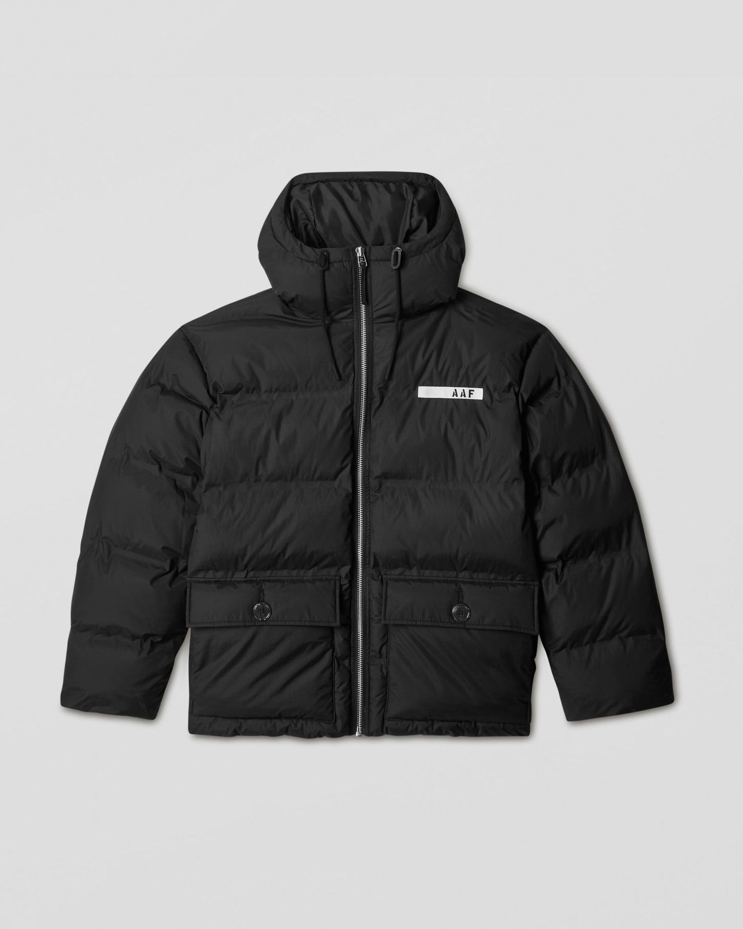 Mountain hooded puffer