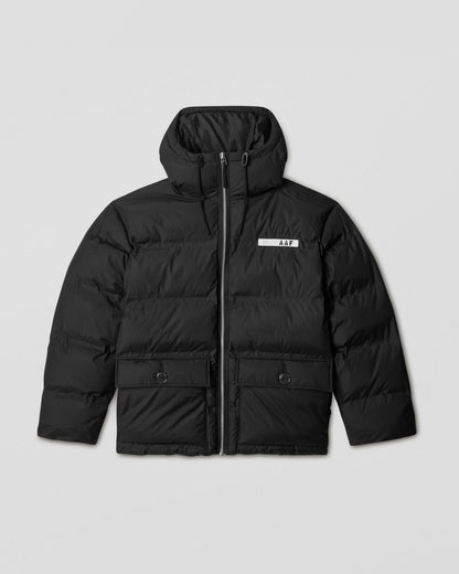 Mountain hooded puffer