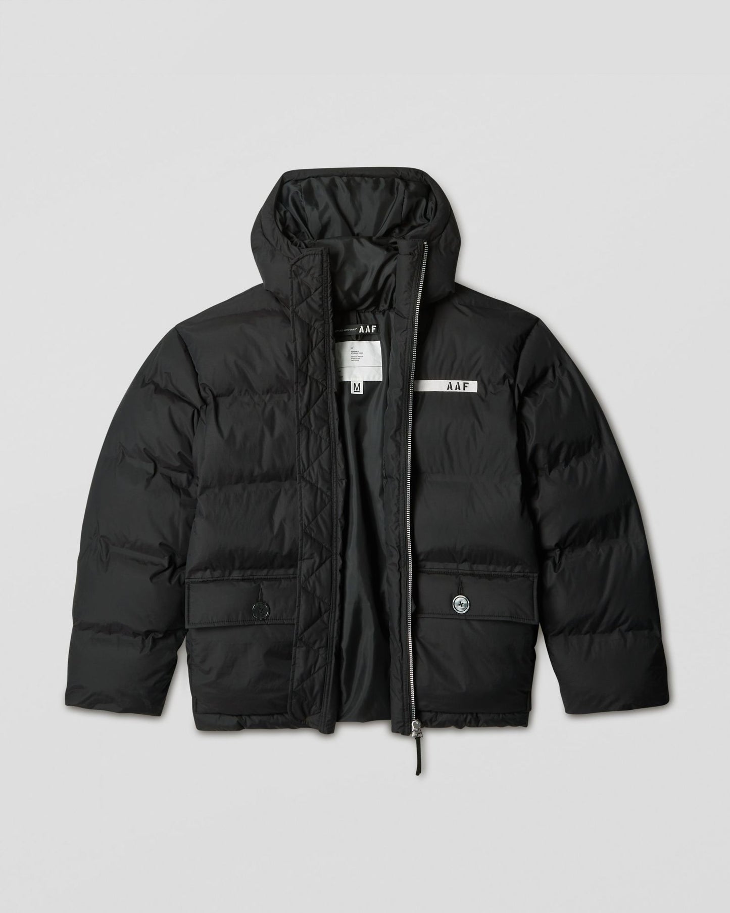 Mountain hooded puffer