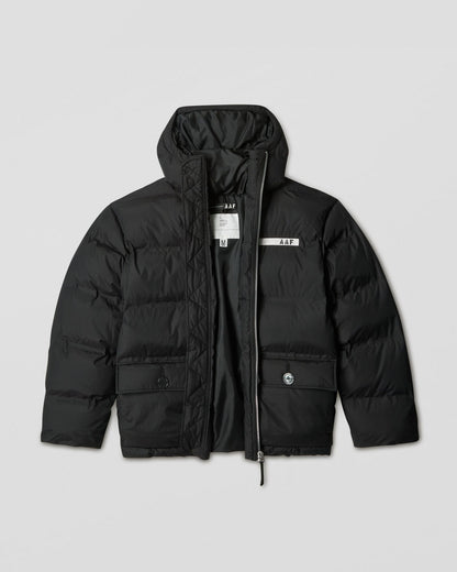 Mountain hooded puffer