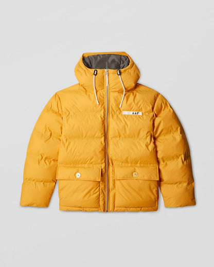 Mountain hooded puffer