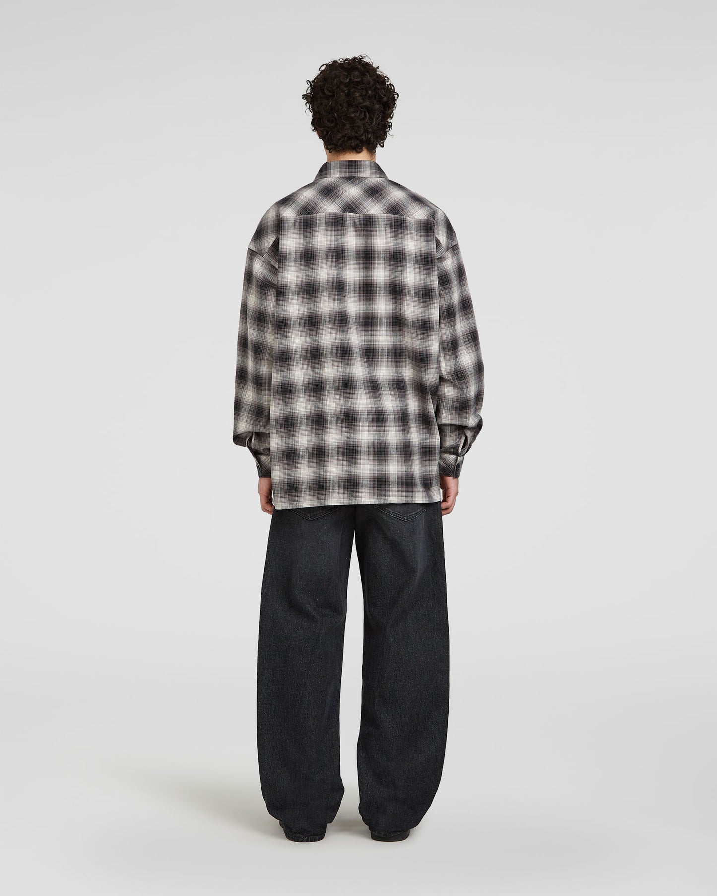 Oversized check shirt