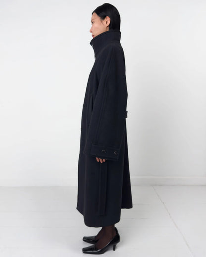 HIGH NECK WOOL COAT