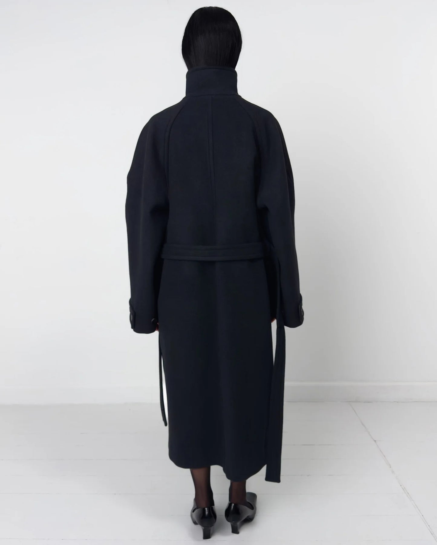 HIGH NECK WOOL COAT
