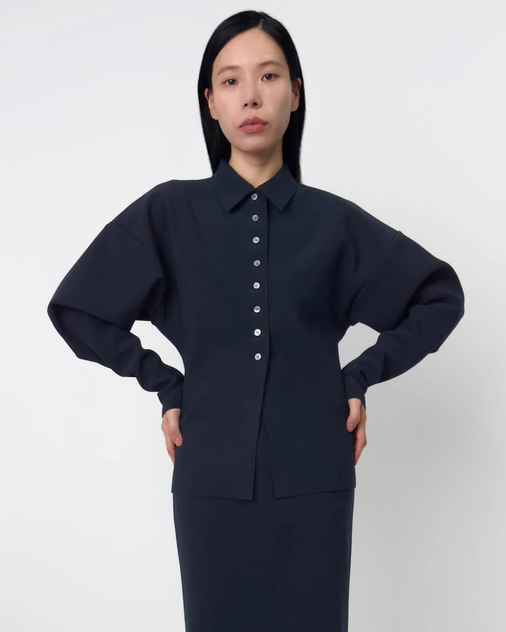LAY3 POINT COLLAR CARDIGAN