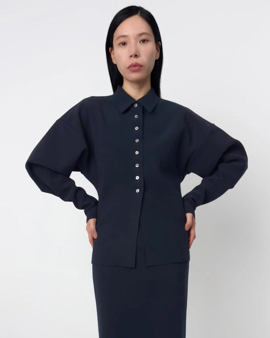 LAY3 POINT COLLAR CARDIGAN