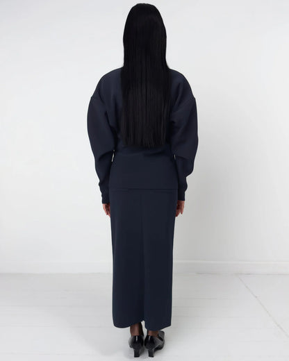 LAY3 POINT COLLAR CARDIGAN