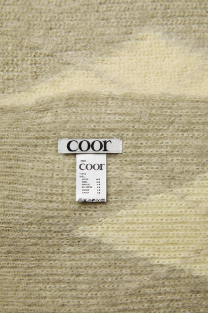 HAIRY MIXED ARGYLE MUFFLER