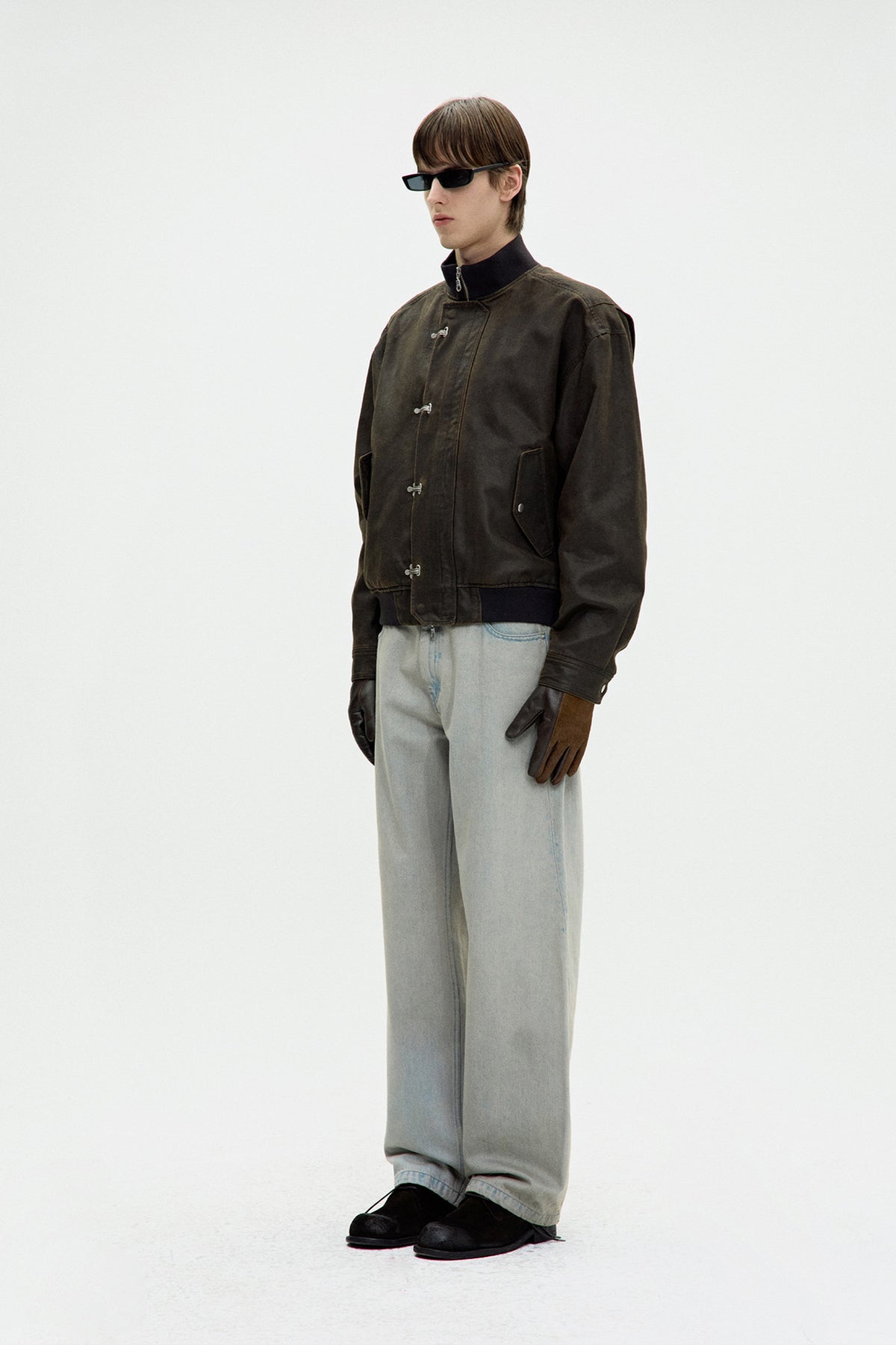 WASHED DECK HOOK BOMBER JACKET