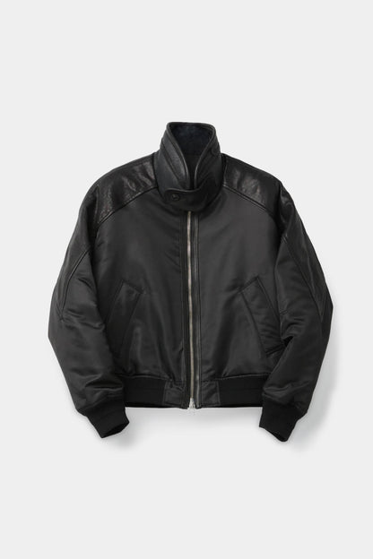 HIGHNECK SHEARLING MIXED MA-1 JUMPER