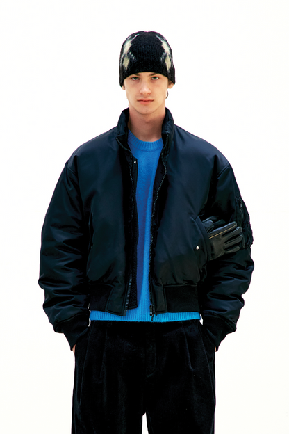 HAIRY MIXED ARGYLE BEANIE