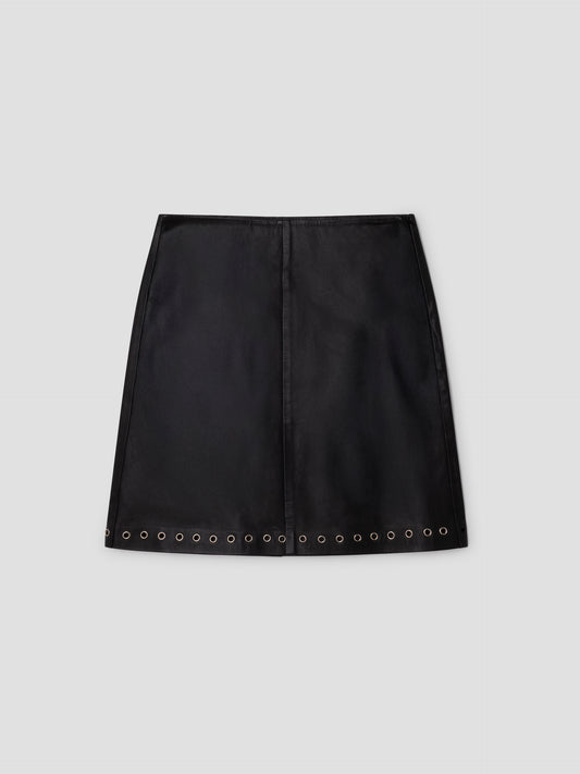 Eyelets Midi Skirt