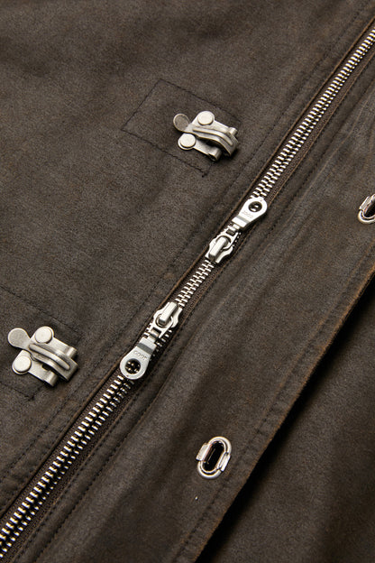 WASHED DECK HOOK BOMBER JACKET