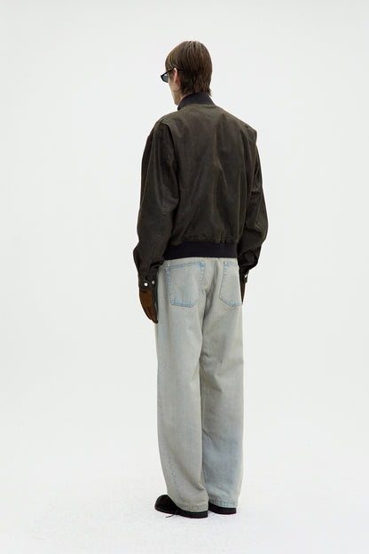 WASHED DECK HOOK BOMBER JACKET