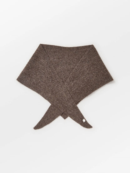 Alpaca-Wool Triangle Scarf