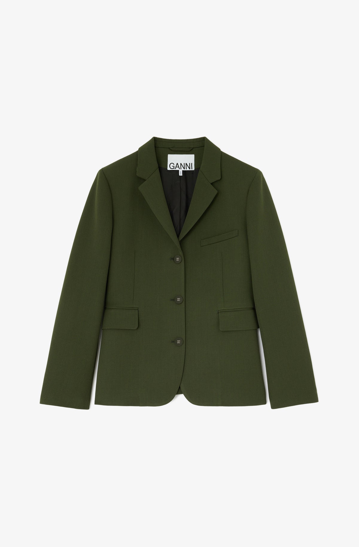 Single Wool Twill Blazer