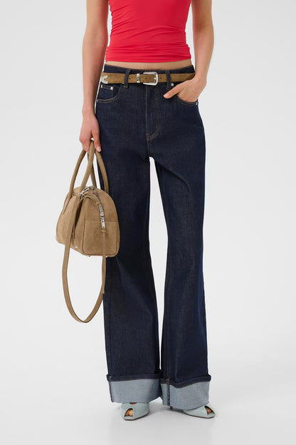 sara HW wide jeans unwashed