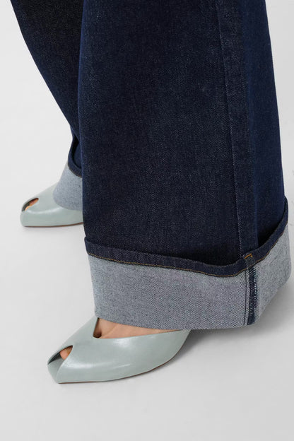 sara HW wide jeans unwashed