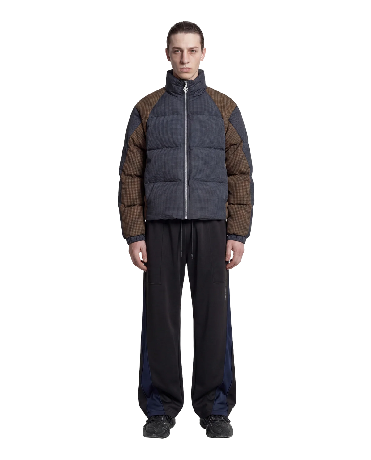 Checked Puffer Jacket